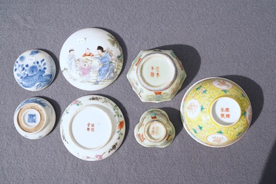 A varied collection of Chinese porcelain, 18/20th C.