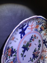 Un plat en porcelaine de Chine famille verte pour le march&eacute; japonais, Kangxi