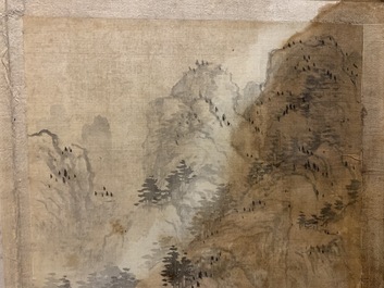 Dong Bangda (China, 1699-1769), attribu&eacute;: album de huit paysages, encre sur papier