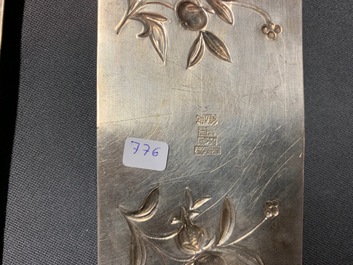 Een collectie divers Chinees zilver, 19/20e eeuw