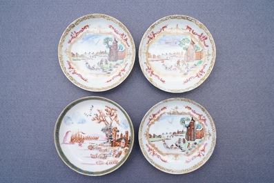 Een collectie divers Chinees famille rose export porselein, Qianlong