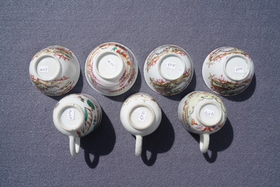 A varied collection of Chinese famille rose export porcelain, Qianlong