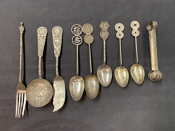 A varied collection of Chinese silver, 19/20th C.