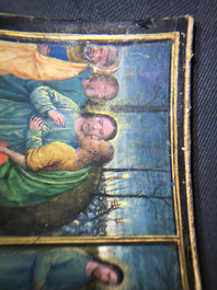 Two Flemish illuminated miniatures, 16th C.