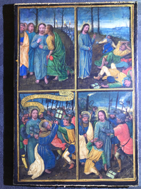 Two Flemish illuminated miniatures, 16th C.