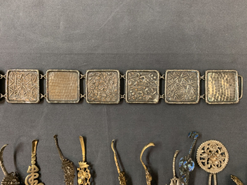 A varied collection of Chinese silver, 19/20th C.