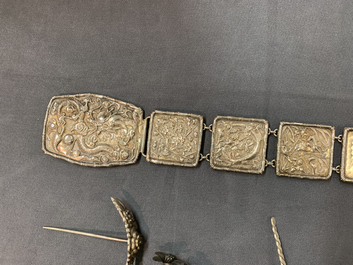 A varied collection of Chinese silver, 19/20th C.