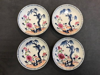 Une collection de 23 tasses et 33 soucoupes en porcelaine de Chine et de Japon, 18/19&egrave;me