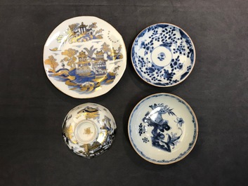 Une collection de 23 tasses et 33 soucoupes en porcelaine de Chine et de Japon, 18/19&egrave;me