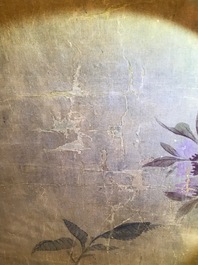 Yun Shouping (1633&ndash;1690): Branches fleuries, encre et couleur sur papier, 17&egrave;me