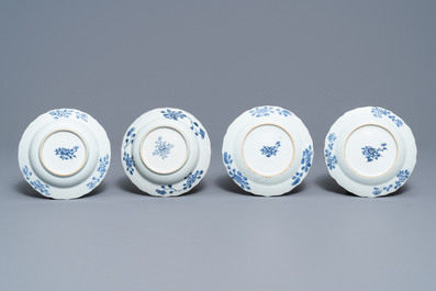 A 119-piece Chinese blue and white 'Romance of the Western chamber' dinner service, Qianlong