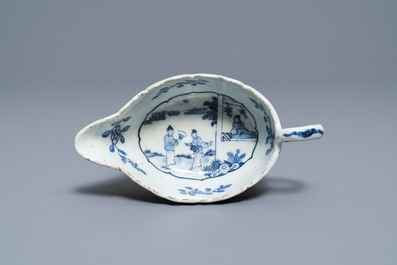 A 119-piece Chinese blue and white 'Romance of the Western chamber' dinner service, Qianlong