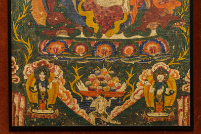 A 'Padmasambhava' or 'Guru Rinpoche' thangka, Tibet, 18th C.