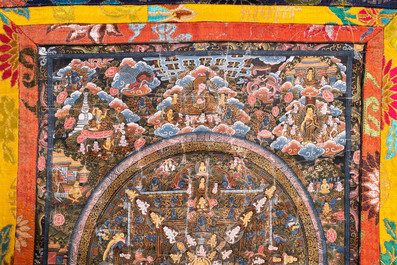 Une collection de cinq thangkas, Tibet, 19/20&egrave;me