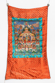 A collection of five thangkas, Tibet, 19/20th C.