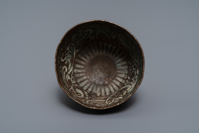 Cinq objets votives bouddhistes en bronze, Tibet et N&eacute;pal, 18/19&egrave;me