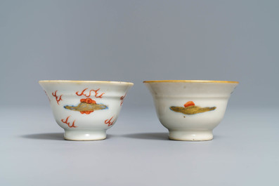 A varied collection of Chinese Imari-style porcelain, Kangxi/Yongzheng