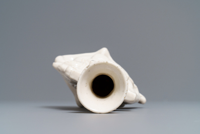 A Chinese Dehua blanc de Chine archaic-style vase, Kangxi