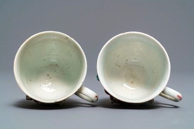 Une collection de tasses et soucoupes en porcelaine de Chine, Yongzheng/Qianlong