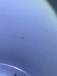 A Chinese grisaille and iron red brush pot, Ju Ren Tang mark, Republic