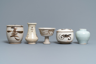 A collection of 12 Chinese Cizhou &amp; qingbai wares, Song, Yuan and later