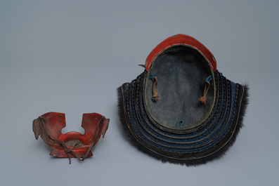 A number of pieces from a Japanese samurai suit of armour, Edo, 18th C.