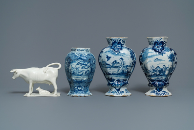 Une collection vari&eacute;e en fa&iuml;ence de Delft et autres, 18&egrave;me et apr&egrave;s