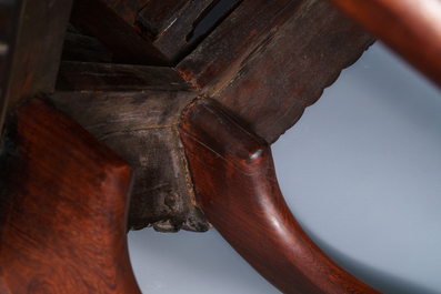 A pair of Chinese Ming-style wooden stands, 18/19th C.