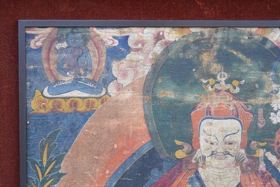 A 'Padmasambhava' or 'Guru Rinpoche' thangka, Tibet, 18th C.