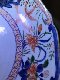 Quatre plats en porcelaine de Chine famille verte, Kangxi