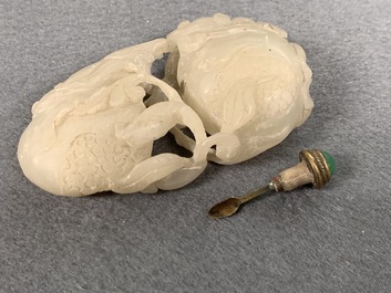 Quatre tabati&egrave;res en jade, Chine, 19/20&egrave;me