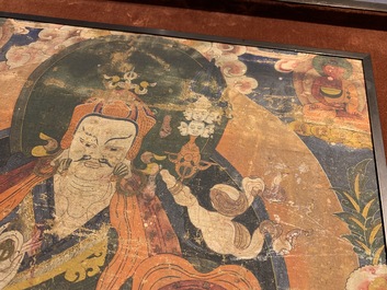 Een thangka met Padmasambhava ofwel Guru Rinpoche, Tibet, 18e eeuw