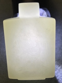 Quatre tabati&egrave;res en jade blanc et c&eacute;ladon, Chine, 19/20&egrave;me