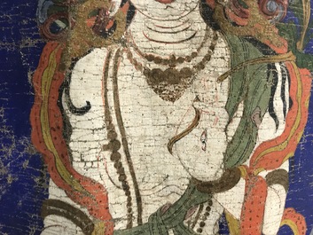 Een thangka met Witte Tara, Tibet, 18/19e eeuw