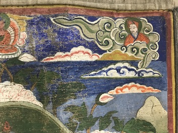 Een thangka met Witte Tara, Tibet, 18/19e eeuw