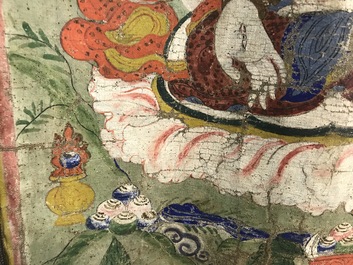 Een thangka met Witte Tara, Tibet, 18/19e eeuw