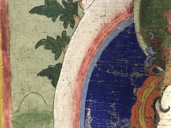 Een thangka met Witte Tara, Tibet, 18/19e eeuw