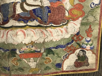 A 'White Tara' thangka, Tibet, 18/19th C.