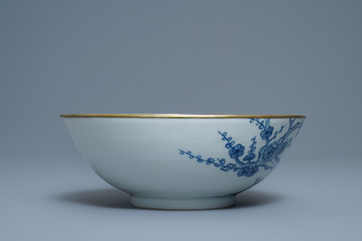 Een Chinese blauw-witte 'Bleu de Hue' kom voor de Vietnamese markt, 19e eeuw
