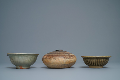 A varied collection of Thai Sawankhalok ceramics, 15th C. and later