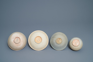 A varied collection of Chinese qingbai- and cream-glazed pottery, Song and later
