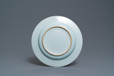 A Chinese verte-Imari Portuguese market dish with the arms of Ataide, ca. 1720