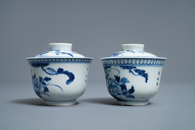 A varied collection of Chinese blue and white Vietnamese market 'Bleu de Hue' wares, 19th C.
