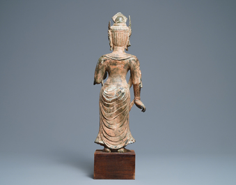 A bronze figure of a deity, Southeast Asia, 18/19th C.