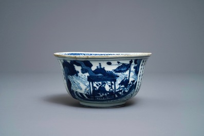 Een Chinese blauw-witte kom met gedicht 'Ode aan de rode kliffen', Transitie periode