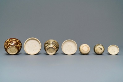 A varied collection of Thai Sawankhalok ceramics, 15th C.