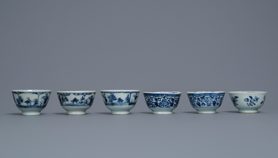 A varied collection of Chinese blue and white porcelain, Ming and Kangxi