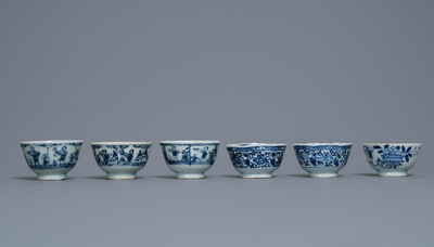 Une collection vari&eacute;e en porcelaine de Chine en bleu et blanc, Ming et Kangxi