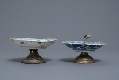 A varied collection of Chinese blue and white porcelain, Ming and Kangxi