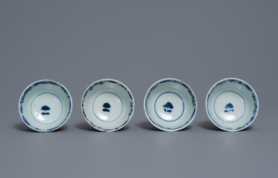 A varied collection of Chinese blue and white porcelain, Ming and Kangxi